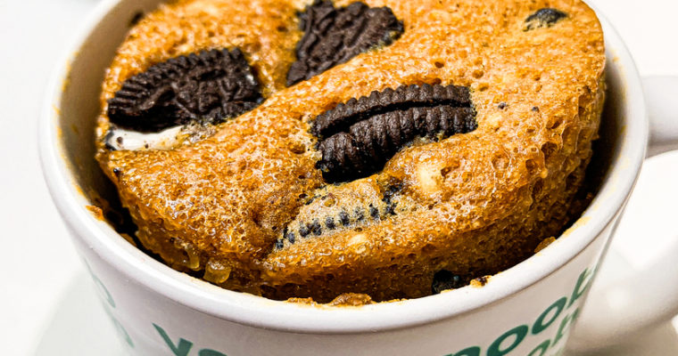 MUG CAKE VEGANO DE OREO