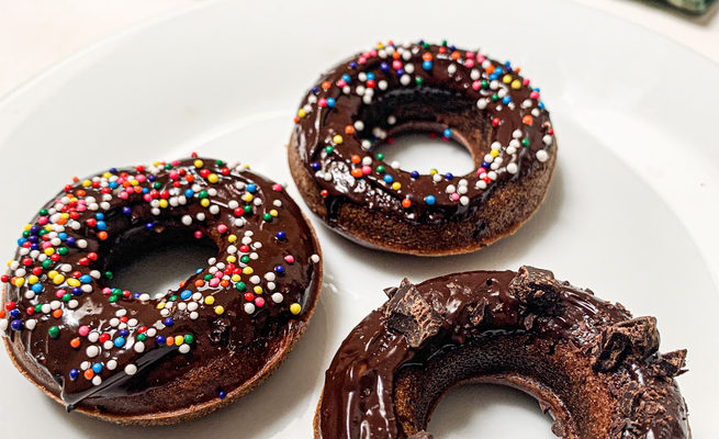 DONUTS VEGANAS DE CHOCOLATE