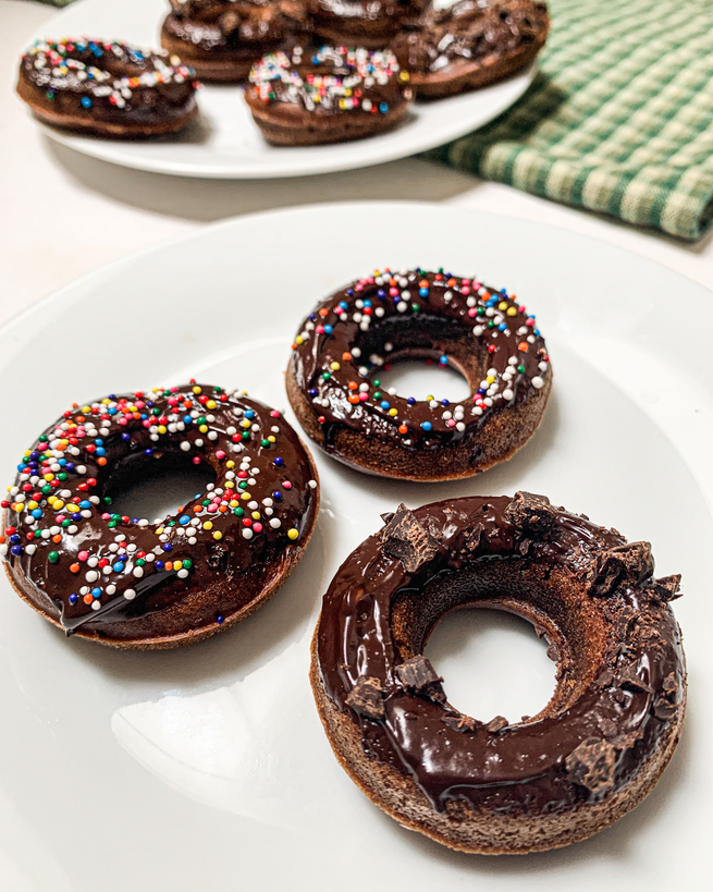 DONUTS VEGANAS DE CHOCOLATE